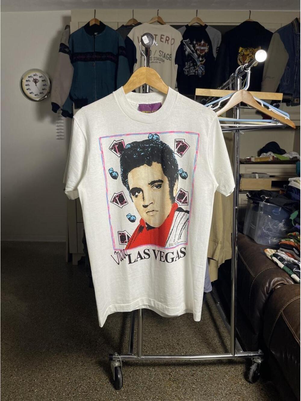 Vintage 90s Elvis Presley Las Vegas Shirt